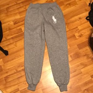 GRAY POLO RALPH LAUREN SWEATPANTS